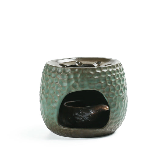 Ceramic Kiln Emerald Glazed Teapot Warmer