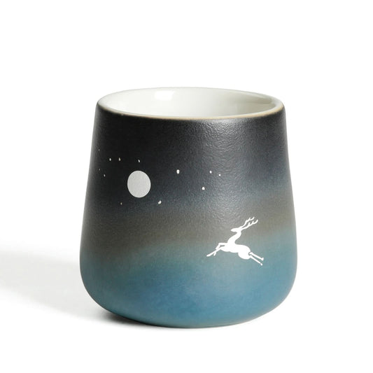 Elegant Moonlight Deer Double Walled Cup