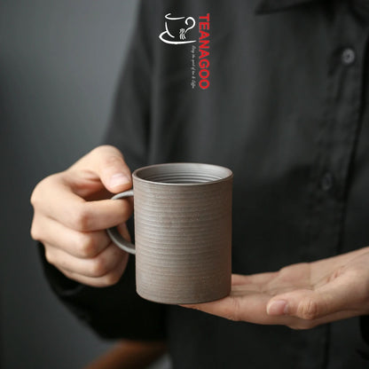 Handcrafted Ceramic Tea Cup Pottery Clay Coffee Mug 125ml