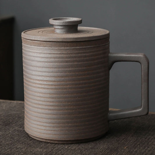 Handmade Ceramic Brewing Mug Pottery Gongfu Teaware Teaset