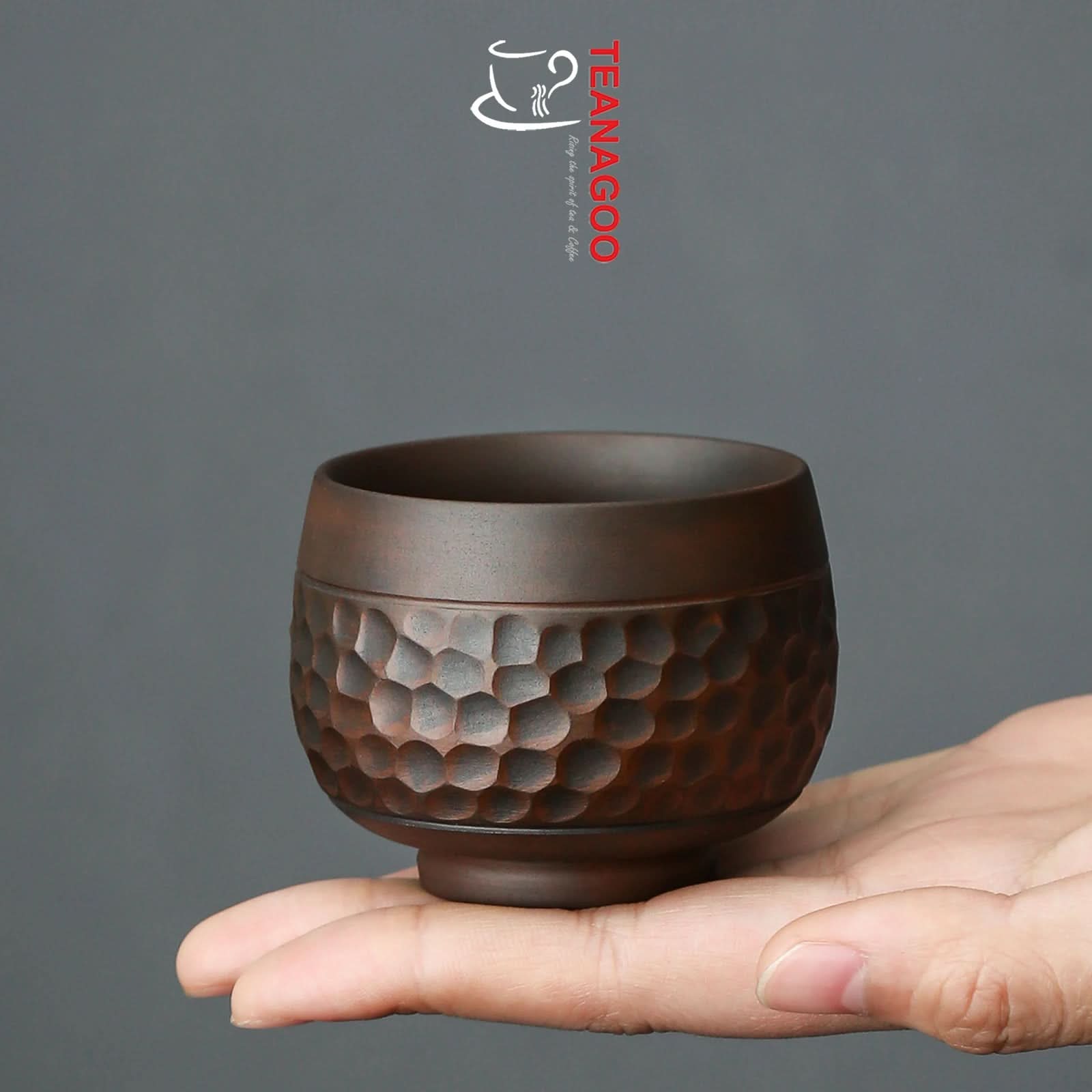Handmade Ceramic Teacup Pottery Clay Tea Cup 65ml