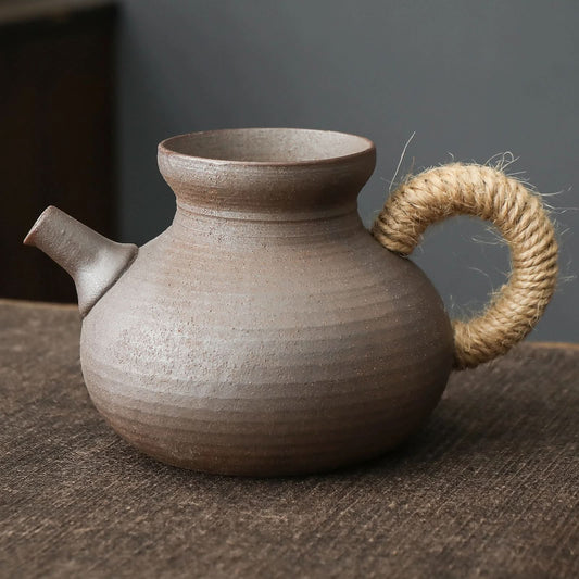 Handmade Pottery Fair Cup 180ml Clay Tea Ware Tea Accessory