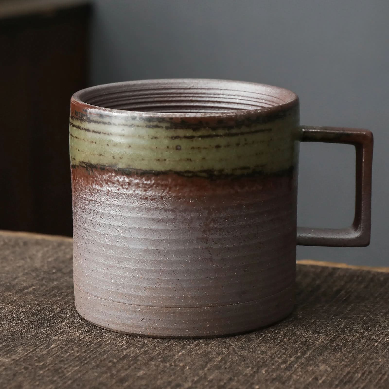 Pottery Clay Tea Cup 160ml Handcrafted Ceramic Coffee Mug