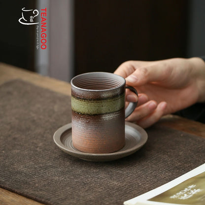 Pottery Clay Tea Cup Handcrafted Ceramic Coffee Mug 125ml