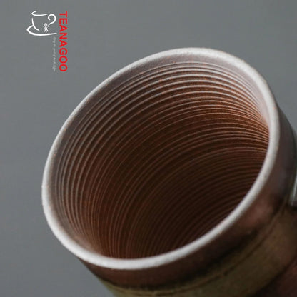 Pottery Clay Tea Cup Handcrafted Ceramic Coffee Mug 125ml